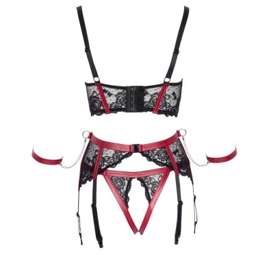 Shelf Bra Set black/red S